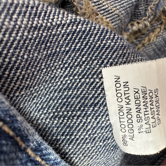 Lucky brand jacket jean coat denim button up logo buttons soft stretchy blue - Picture 10 of 10